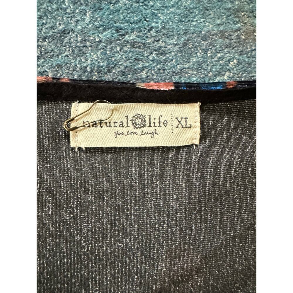 NWOT Natural Life Stella Velvet Floral Mini Dress Size XL - Picture 7 of 8